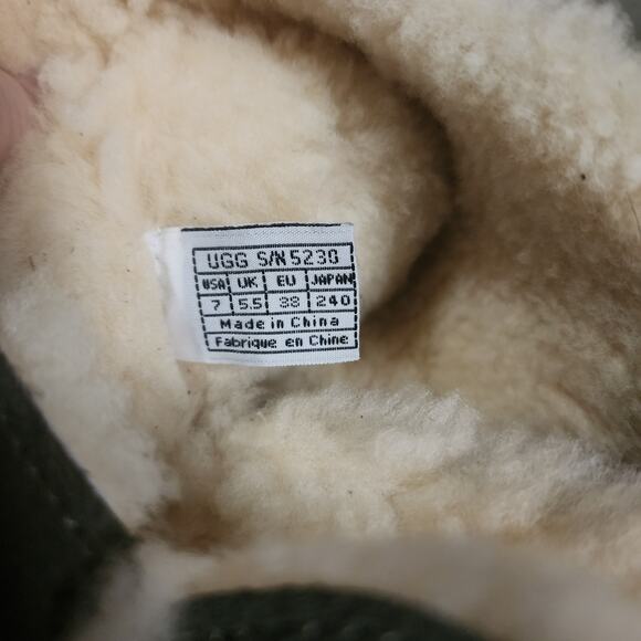 Ugg Australia Whitley 5230 Women's 7 Olive Green Lace Up Tall Boots BX38 - Picture 8 of 11